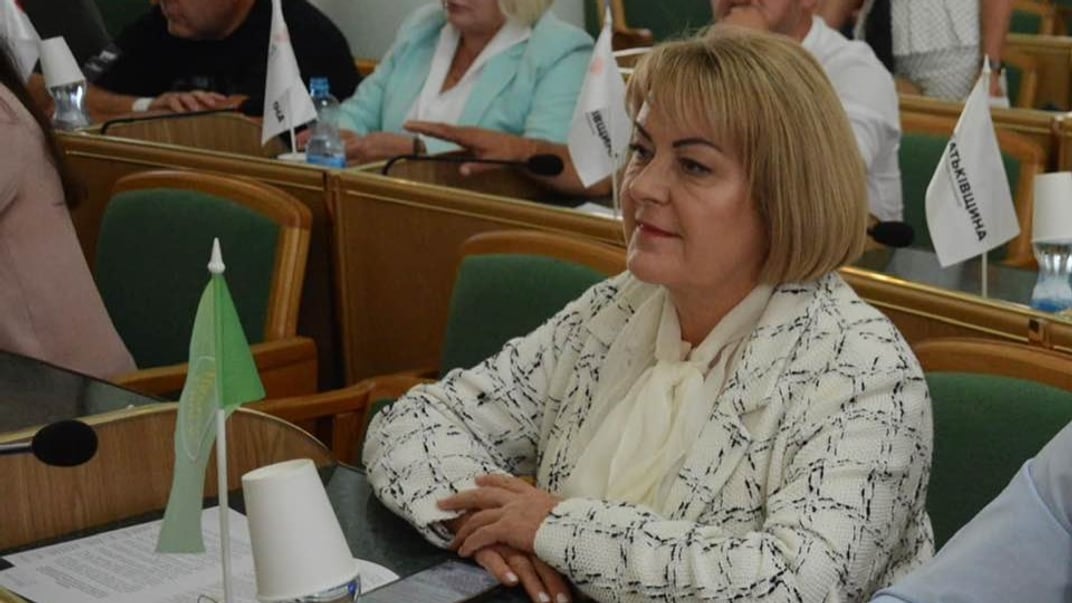Татьяна Крупа на сессии Хмельницкого областного совета
