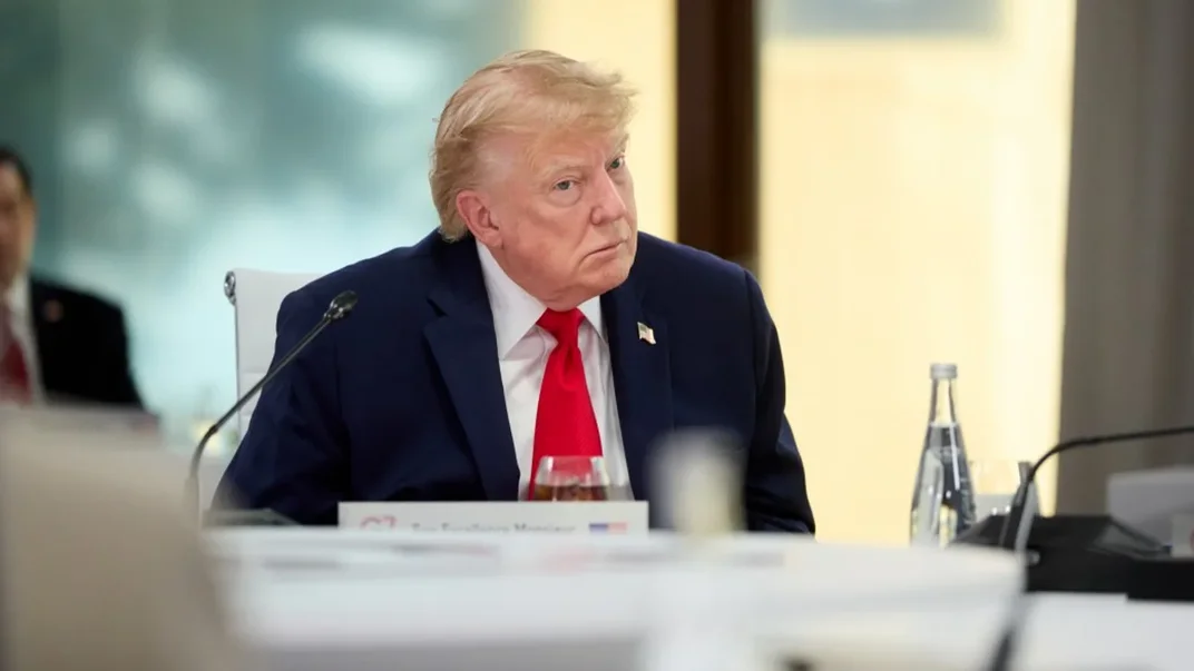 Президент США Дональд Трамп на засіданні G7 у Франції, 17 червня 2026 року