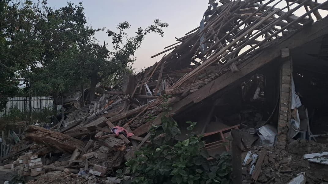 Последствия российских обстрелов Никопольского района, 24 июня 2024 года