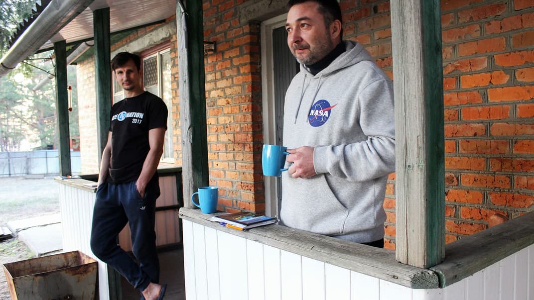 Українські полярники під час навчальних зборів в обсерваторії Радіоастрономічного інституту НАН у селищі Мартове, Харківська область, 5 березня 2020 року