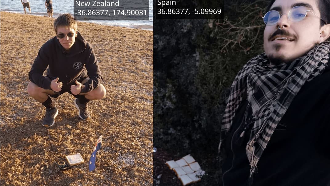 Двоє чоловіків на протилежних кінцях планети перетворили Землю на «сендвіч»