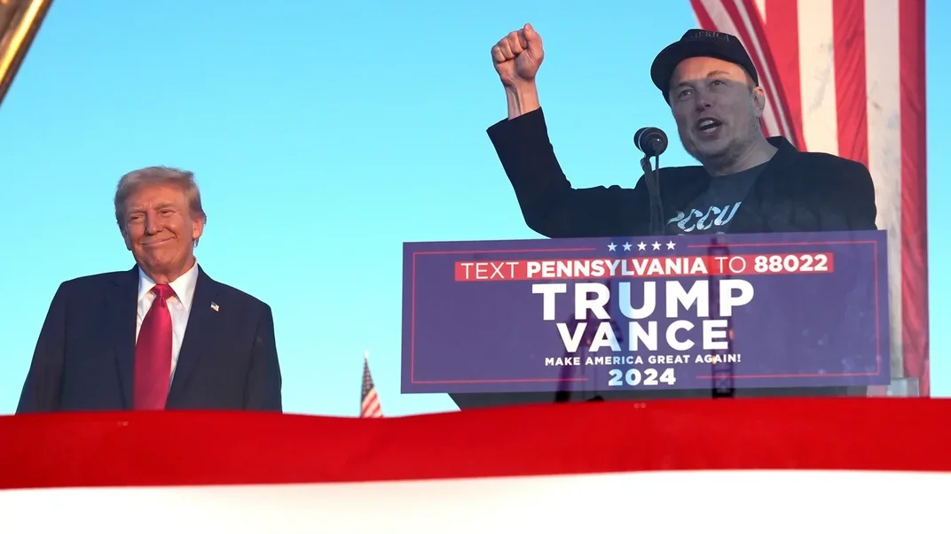 Бізнесмен Ілон Маск виступає під час передвиборчої агітації за кандидата в президенти від Республіканської партії Дональда Трампа в Батлері, штат Пенсильванія, 5 жовтня 2024 року Бізнесмен Ілон Маск виступає під час передвиборчої агітації за кандидата в президенти від Республіканської партії Дональда Трампа в Батлері, штат Пенсильванія, 5 жовтня 2024 року