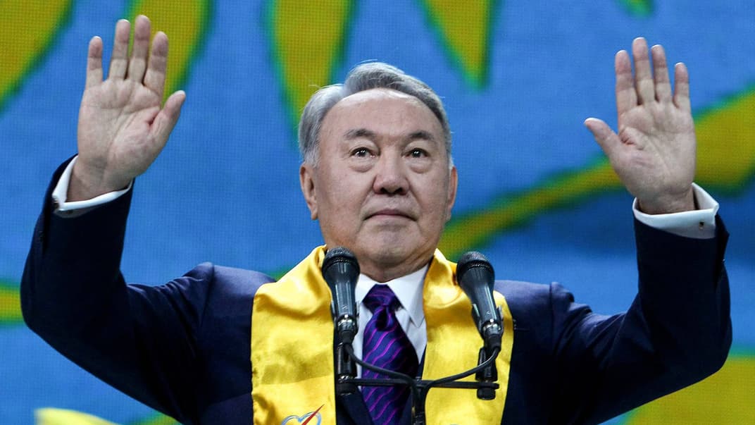 Уже бывший президент Казахстана Нурсултан Назарбаев, 19 марта 2019 года. На фото — Назарбаевво время митинга в честь его победы на президентских выборах в Астане, Казахстан, 27 апреля 2015.