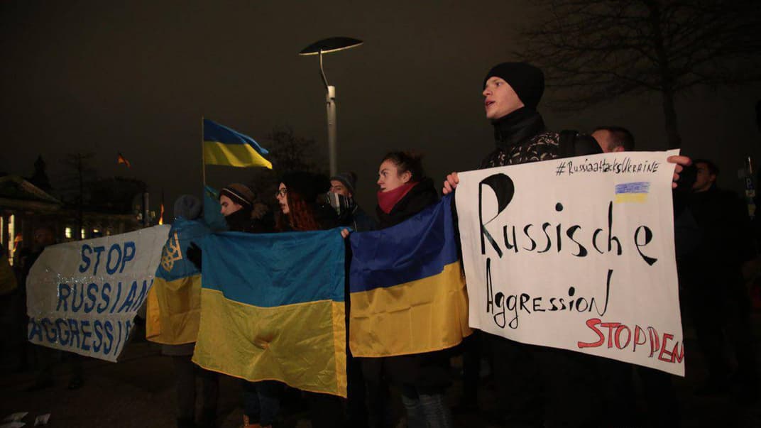 Акція біля Бундестагу з вимогою зупинити агресію Росії проти України, Берлін, 26 листопада 2018 року