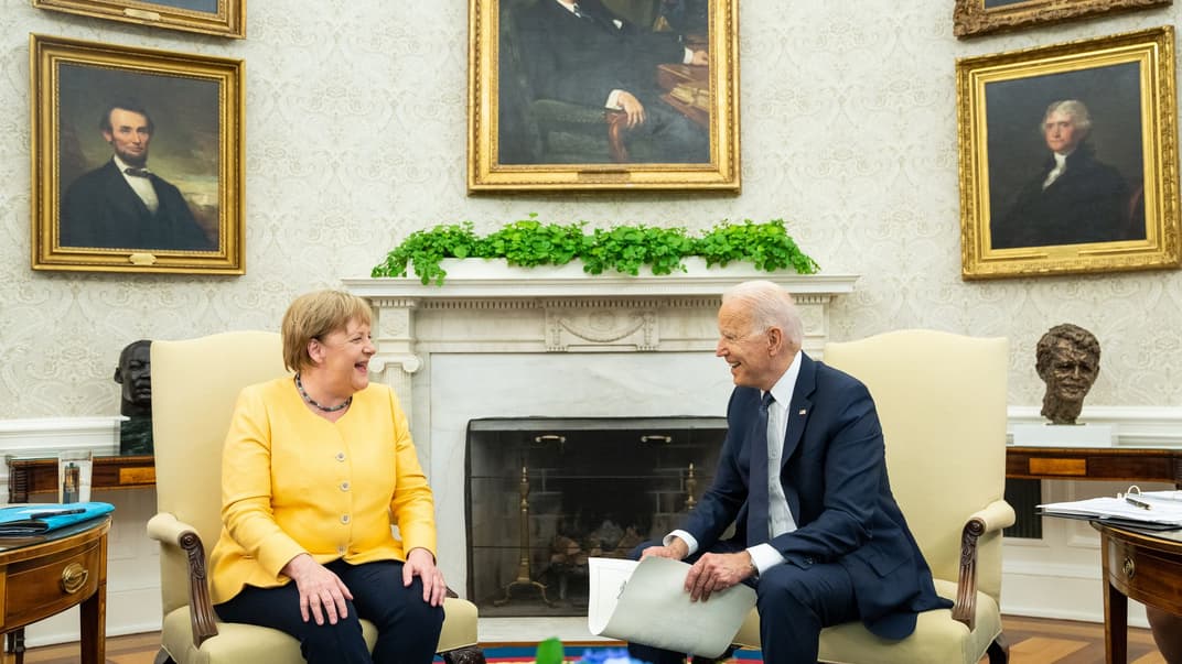 Джо Байден вперше зустрівся з канцлеркою Німеччини після свого вступу на посаду президента США, Вашингтон, 15 липня 2021 року
