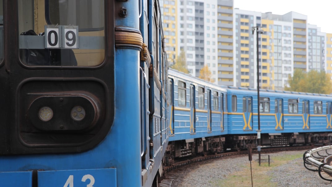 Иллюстративная фотография. Вагоны «Киевского метрополитена»