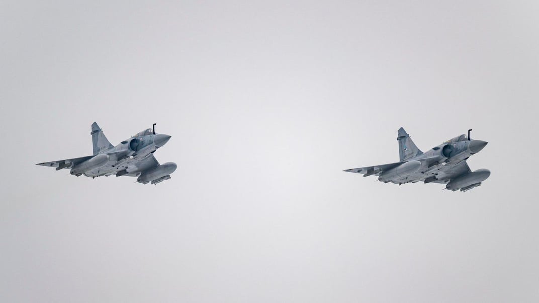 Самолеты Mirage 2000-5, которые Франция передала Украине