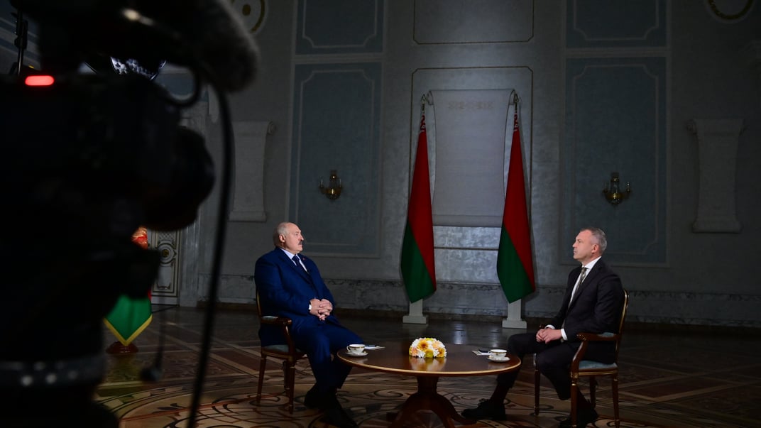 Александр Лукашенко на интервью телеканалу «россия»