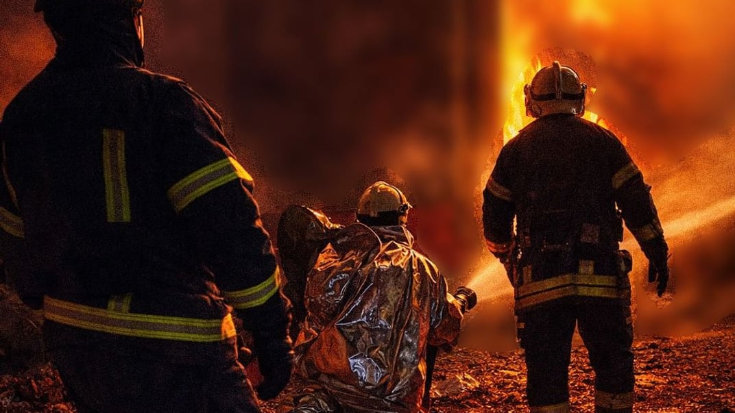 Рятувальники на місці влучань після російської атаки 7 лютого