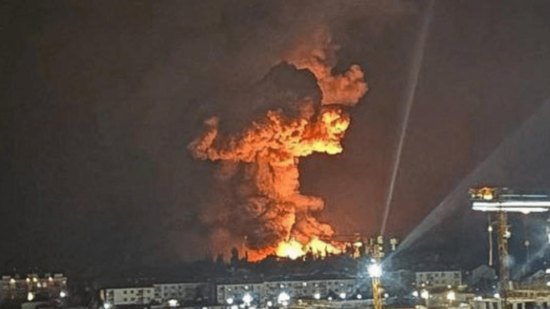 Взрыв в порту Новороссийска