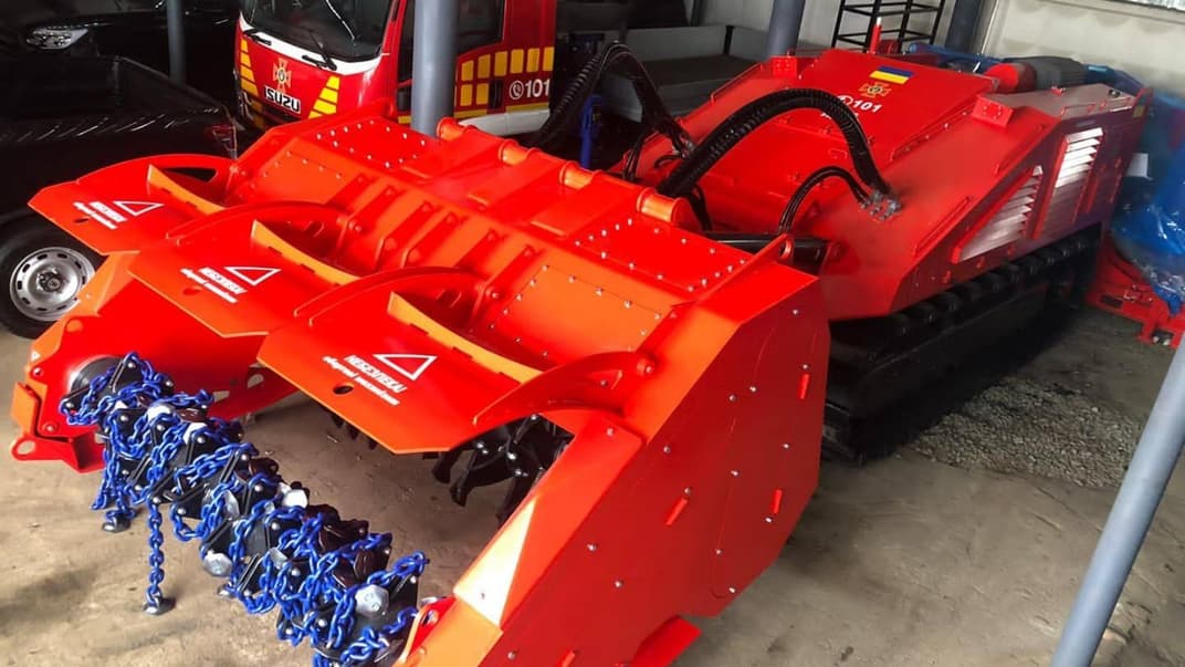 Машина для разминирования хорватского производства DOK-ING