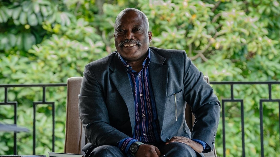 Колишній президент Демократичної Республіки Конго Жозеф Кабіла під час зустрічі з лідерами різних релігійних конфесій в одній зі своїх резиденцій у місті Гома, 29 травня 2025 року