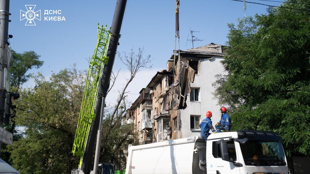 Наслідки атаки рф на Київ 10 липня