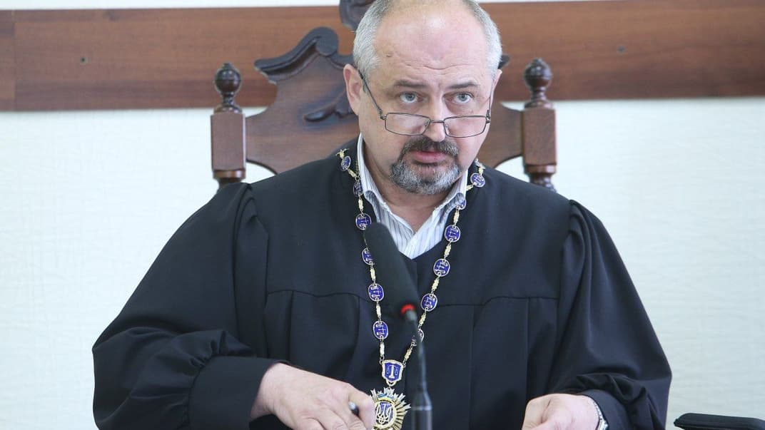 Судья Игорь Паленик во время заседания Апелляционного суда Киева, 14 сентября 2018 года