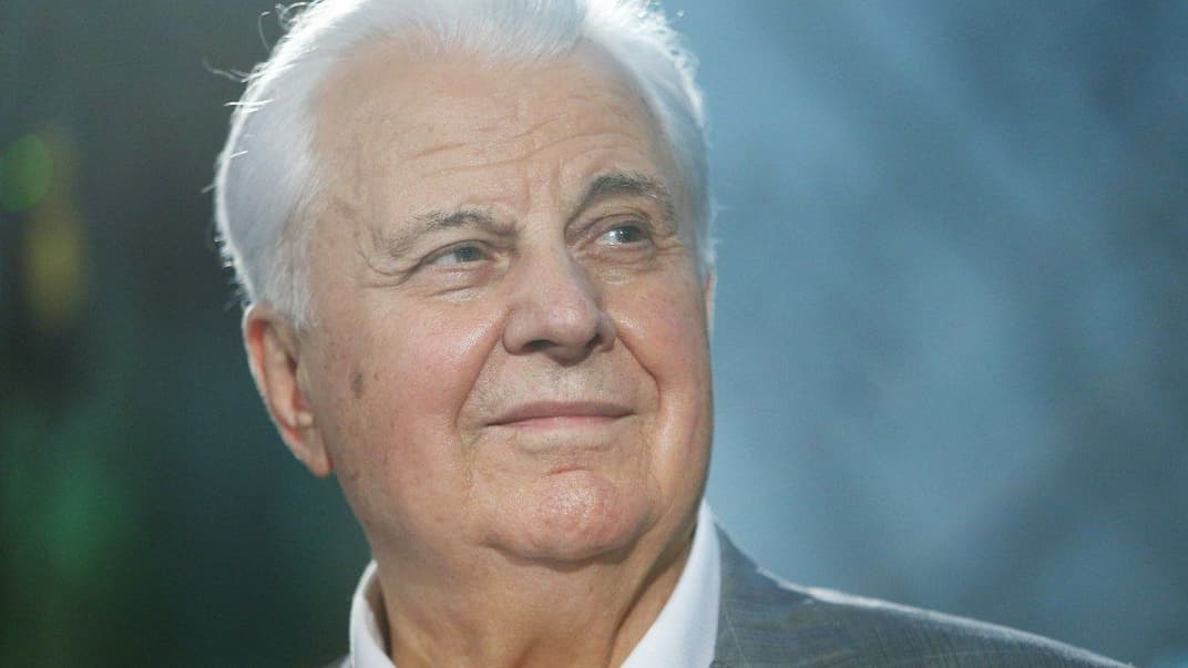 Перший президент України Леонід Кравчук під час розмови на тему: «Повернення України до правди про Голодомор», у Києві, 15 травня 2018 року  