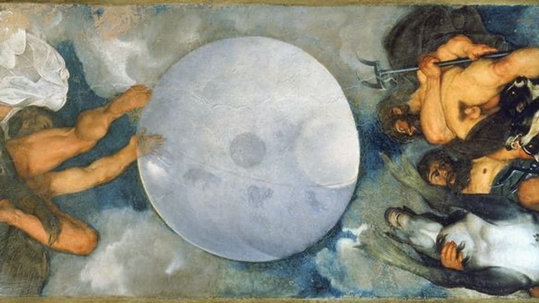 Фреска Караваджо «Юпітер, Нептун і Плутон»