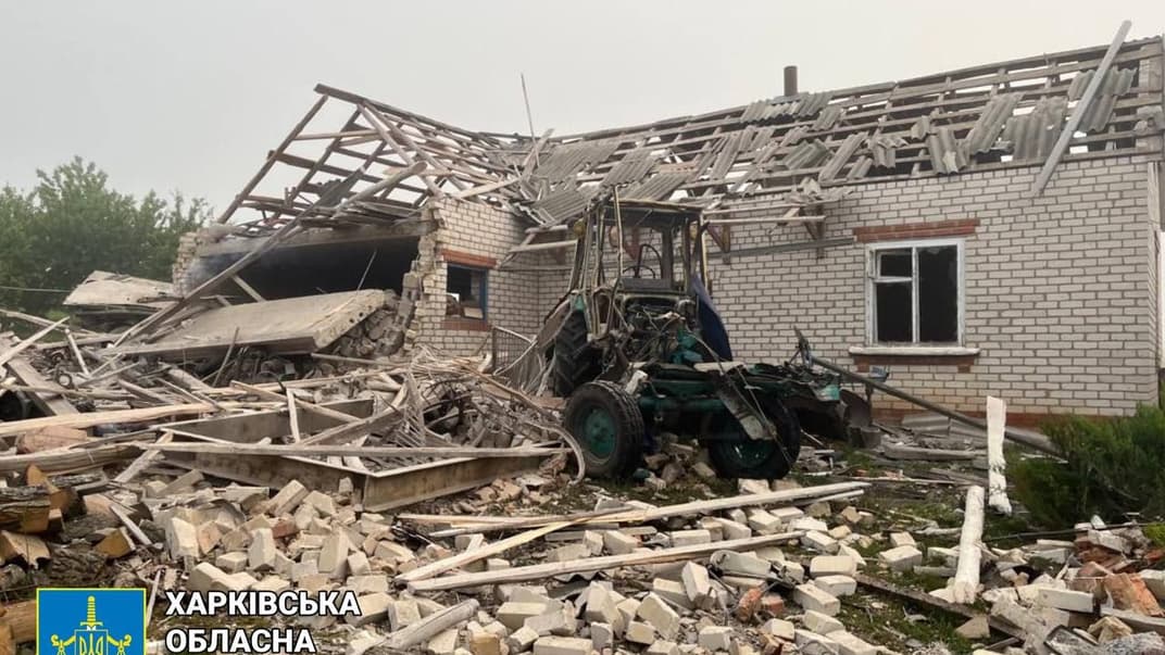 Последствия атаки дронов по Харьковской области