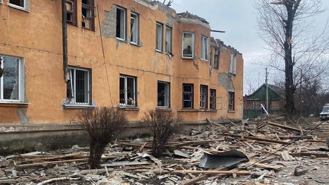 Последствия российских обстрелов по Константиновке, 26 января 2025 года