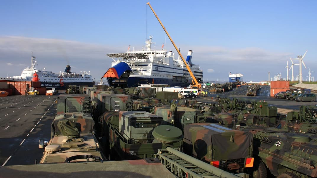 Передислокація батальйону Schwarzenbörner Jäger у складі 1000 солдатів і 300 транспортних засобів. Ілюстративне фото