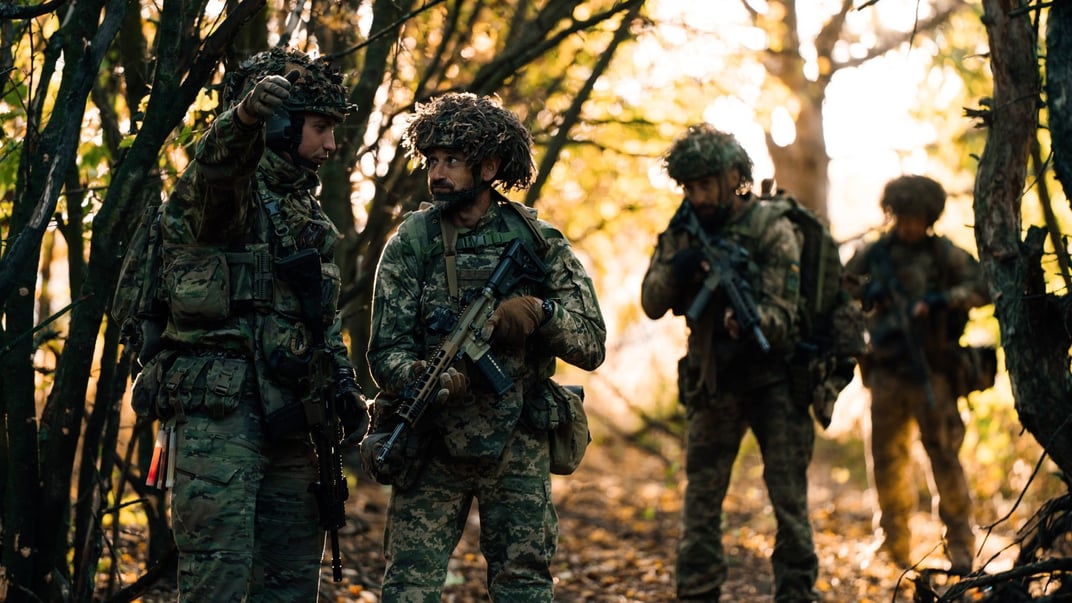 Ілюстративне фото. Десантники 82 окремої десантно-штурмової Буковинської бригади відпрацьовують бойові навички