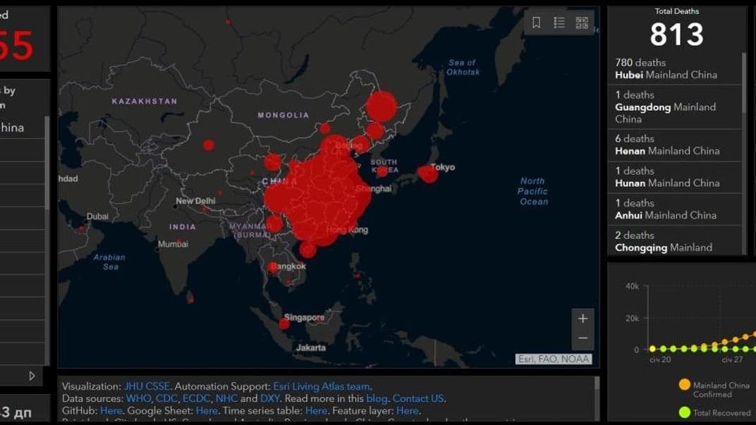 Китайский коронавирус: почти 3 тысячи человек выздоровели, 813 умерли