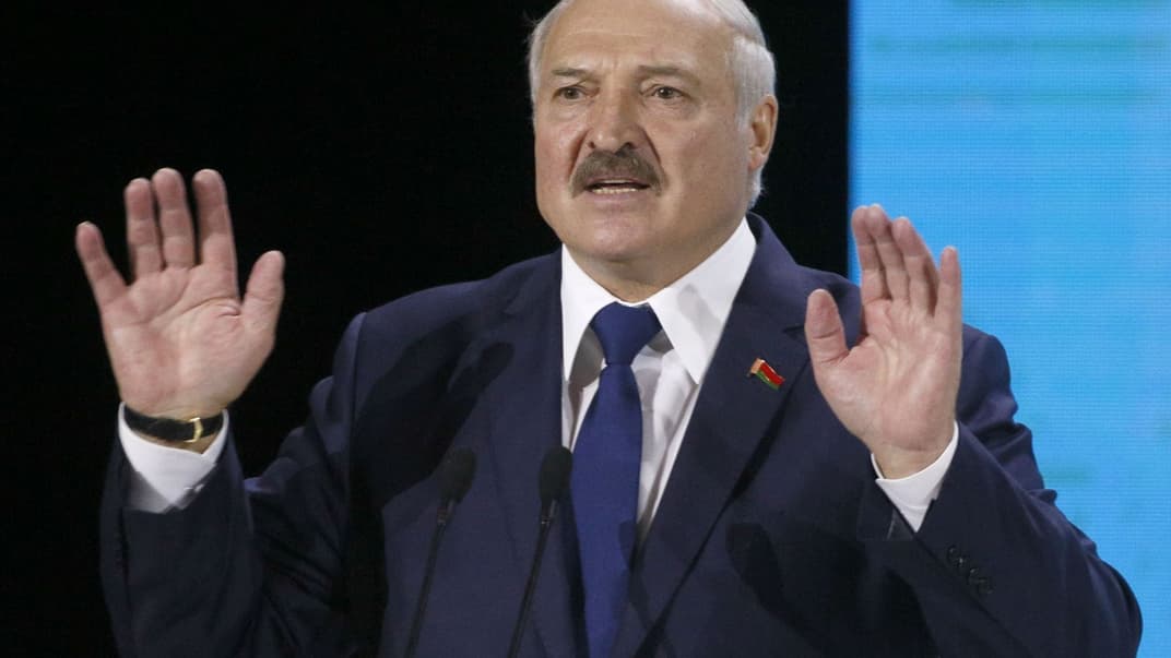 Самопровозглашенный президент Беларуси Александр Лукашенко в Житомире, 4 октября 2019 года