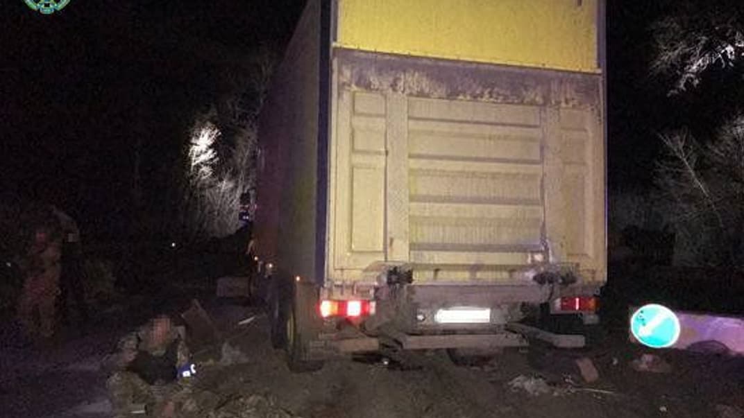 Последствия ДТП на блокпосте в Хмельницкой области, апрель 2022 года