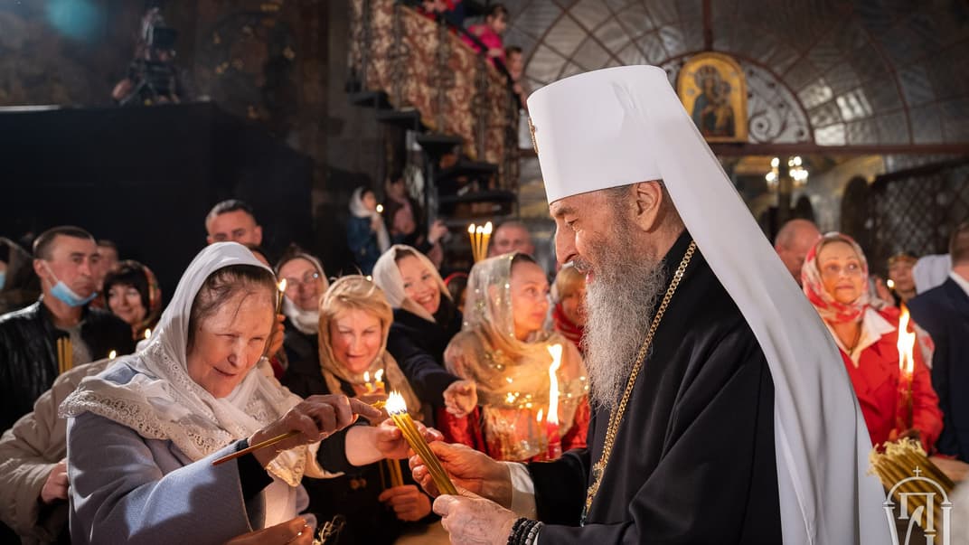 Великоднє богослужіння УПЦ МП у Києво-Печерській Лаврі