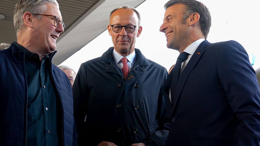 Лідери Франції, Великої Британії, Німеччини у Києві