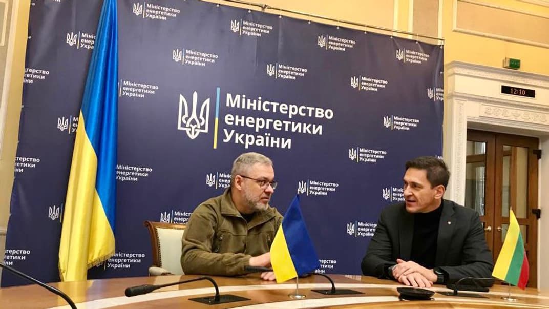 Встреча министра энергетики Украины Германа Галущенко со своим литовским коллегой Дайнюсом Крейвисом