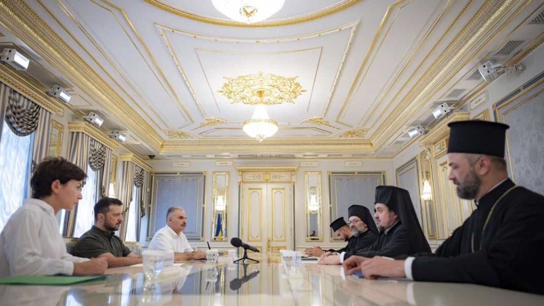 Владимир Зеленский с представителями Вселенского патриархата, 28 августа 2024 года
