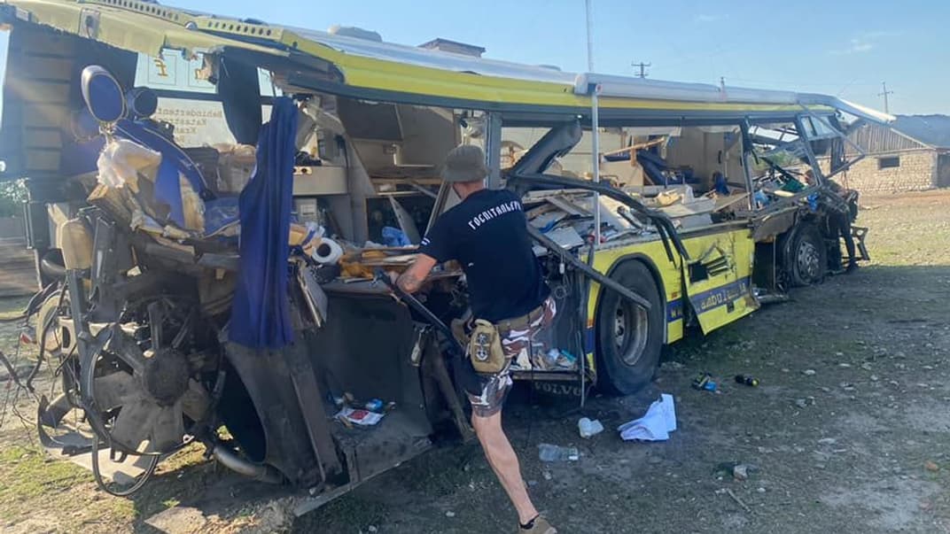 Автобус «Кракен» після ДТП