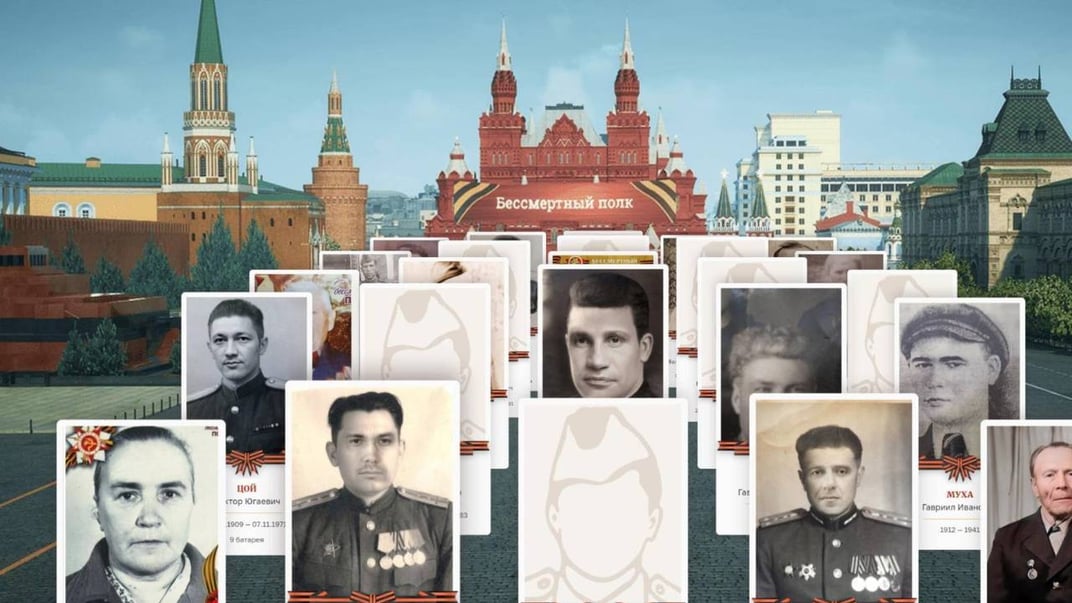 У російському «Безсмертному полку» онлайн з’явилися портрети Трампа, Малюка та Буданова — медіа