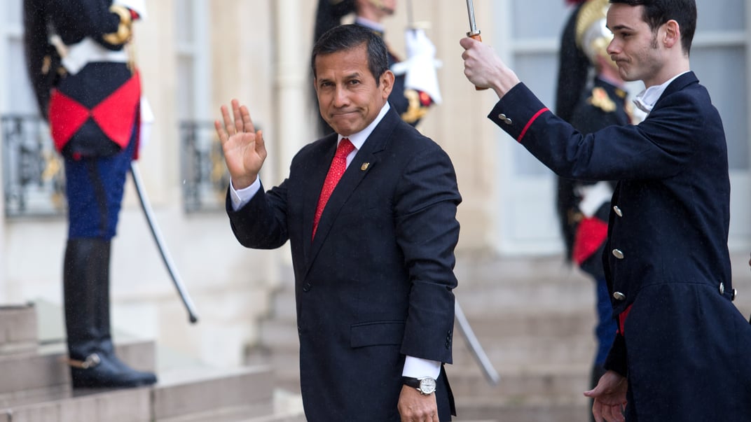 Експрезидент Перу Ольянта Мойсес Умала Тассо під час візиту до Франції, 31 травня 2016 року