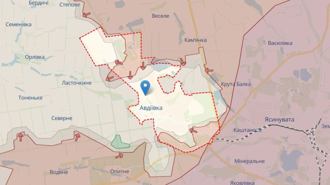 Карта DeepState станом на 14 лютого 2024 року