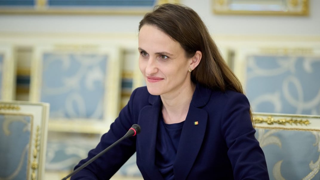 Міністерка закордонних справ Румунії Оана-Сільвія Цою під час візиту в Україну, 7 серпня 2025 року