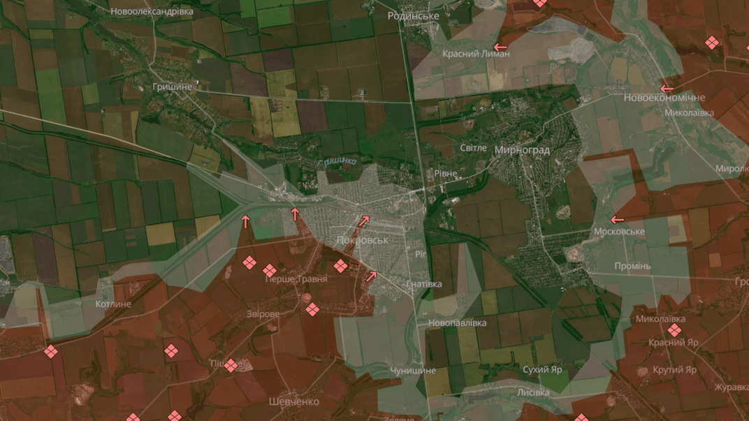 Ситуація довкола Покровська та Мирнограда станом на 7 листопада 2025 року