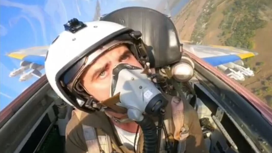 Льотчик 40 бригади тактичної авіації Олександр Мигуля