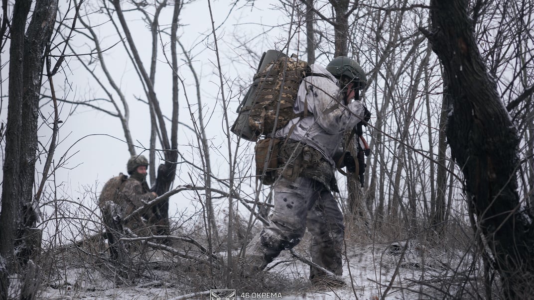 Ілюстративне фото. Підготовка військовий 46 окремої аеромобільної Подільської бригади ДШВ ЗСУ
