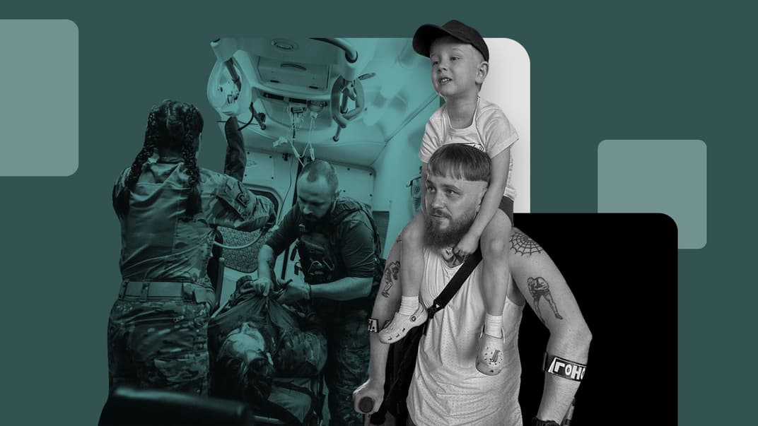 Василь Гриценко з позивним Чучупак і його 4-річний син Олег 