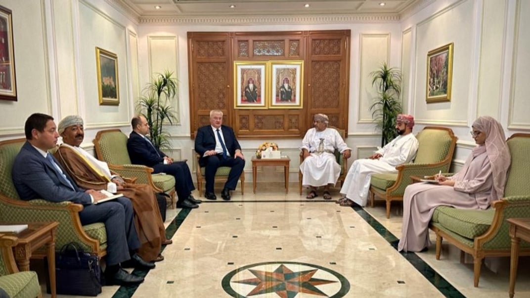 Министр иностранных дел Украины Андрей Сибига на встрече с оманской стороной