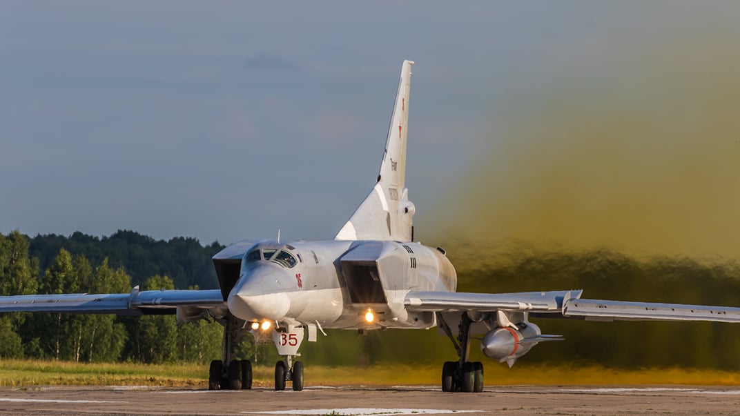 российский стратегический бомбардировщик Ту-22М3