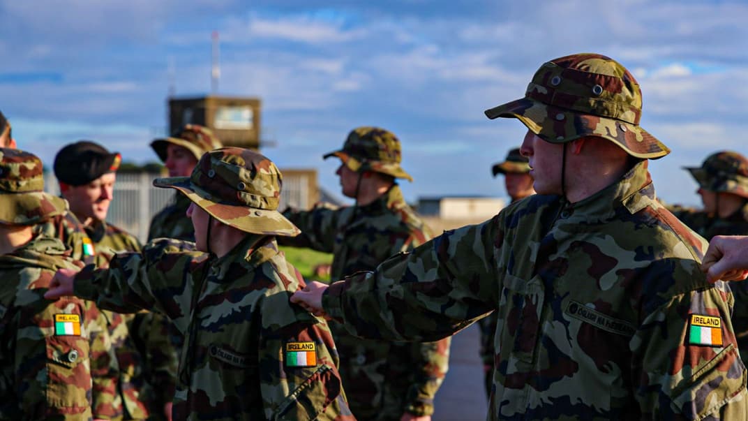 Новобранці ірландської армії, листопад 2023 року. Ілюстративне фото