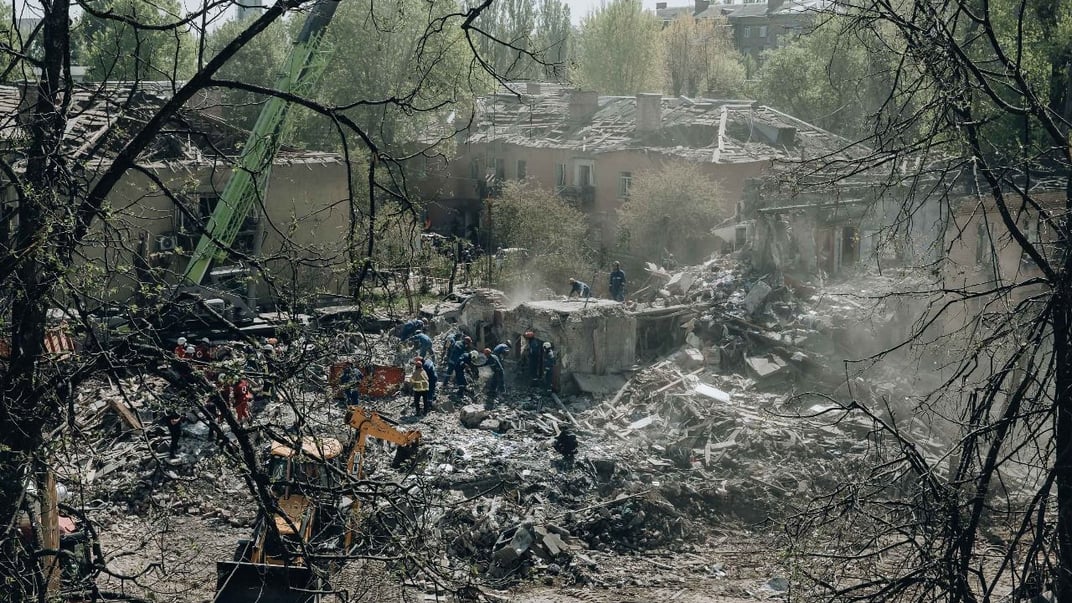 Наслідки російського удару по Києву, 24 квітня 2025 року