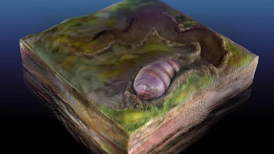 Ikaria wariootia, старейшее из известных на сегодня животное с двусторонней симметрией и предок многих млекопитающих, в том числе и людей