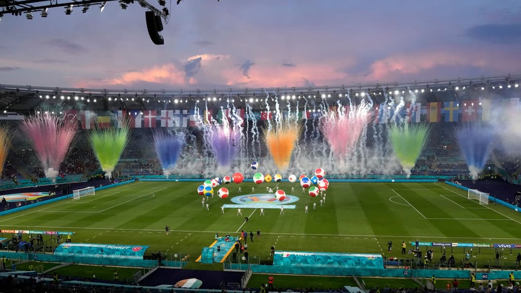 Церемония открытия Евро-2020 в Риме, Италия. 11 июня 2021 года