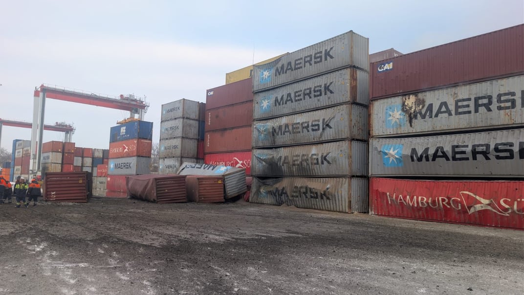 Последствия российской атаки на Черноморский порт, 15 января 2026