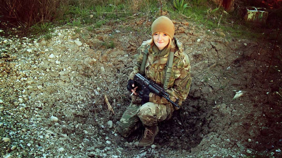 Виктория Котеленец в зоне военных действий на Донбассе