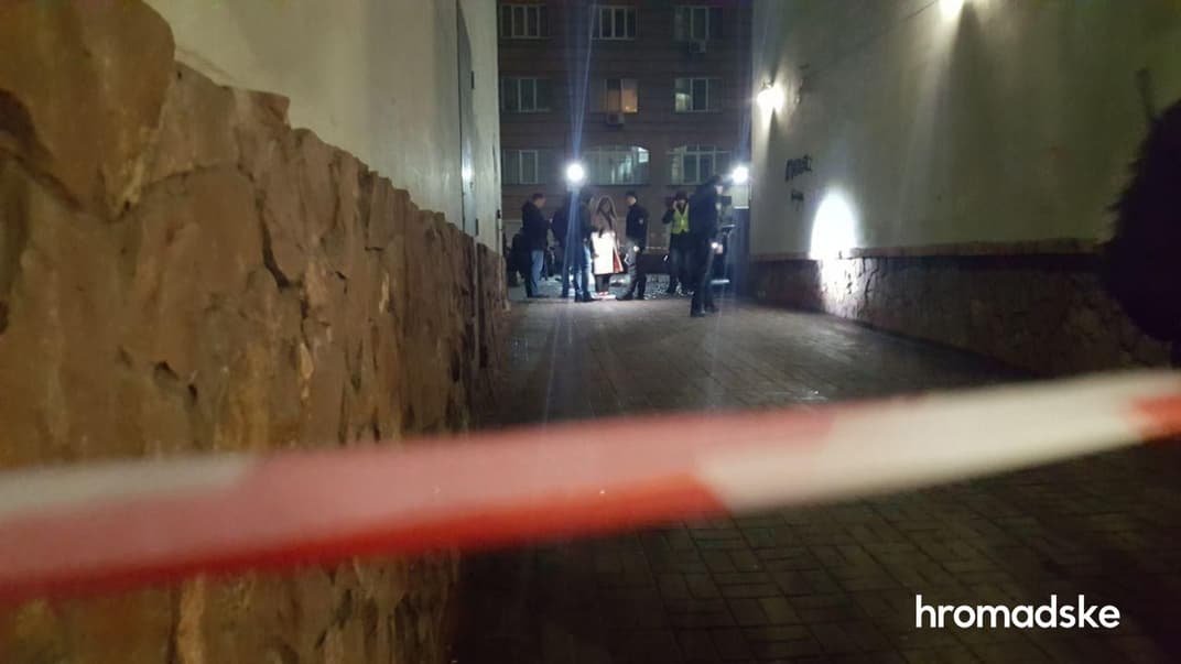 Улица Саксаганского в Киеве, где неизвестный застрелил мужчину, 2 февраля 2020