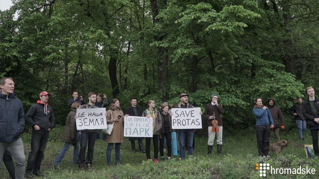Протест проти забудови Протасового Яру в Києві, 9 травня 2019 року